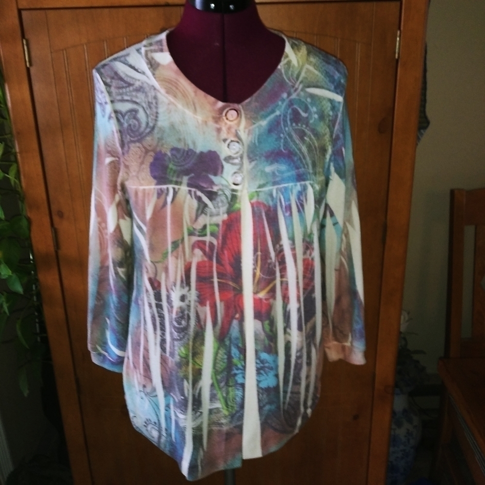 Susan Lawrence Open Front Sweater
